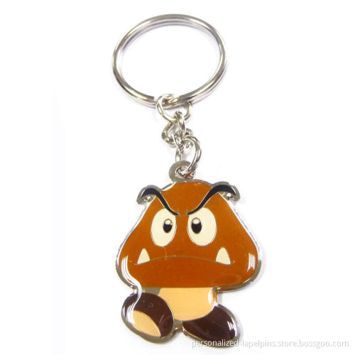 Filling Colors Pendant Metal Keychains Suitable For Kinds Of Promotional